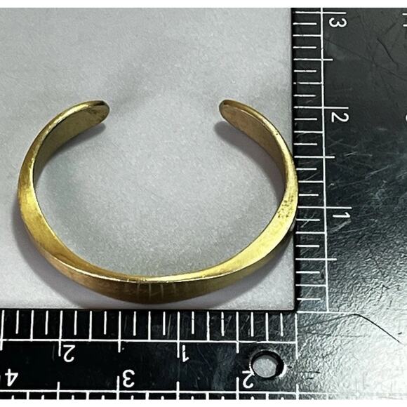 VTG SPEIDEL USA Jewelry Bracelet SIGNED Cuff Bangle Gold Tone Womens - Patricia - Picture 11 of 13